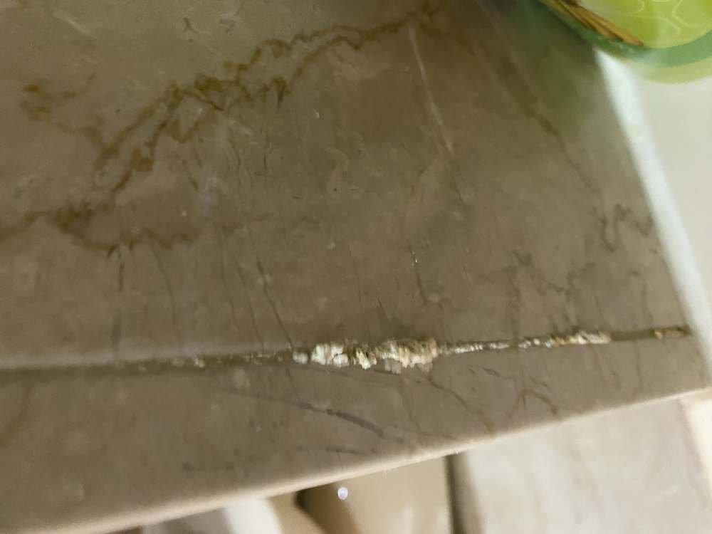 סימני מלחים בחיפוי הסמוך לקולטן